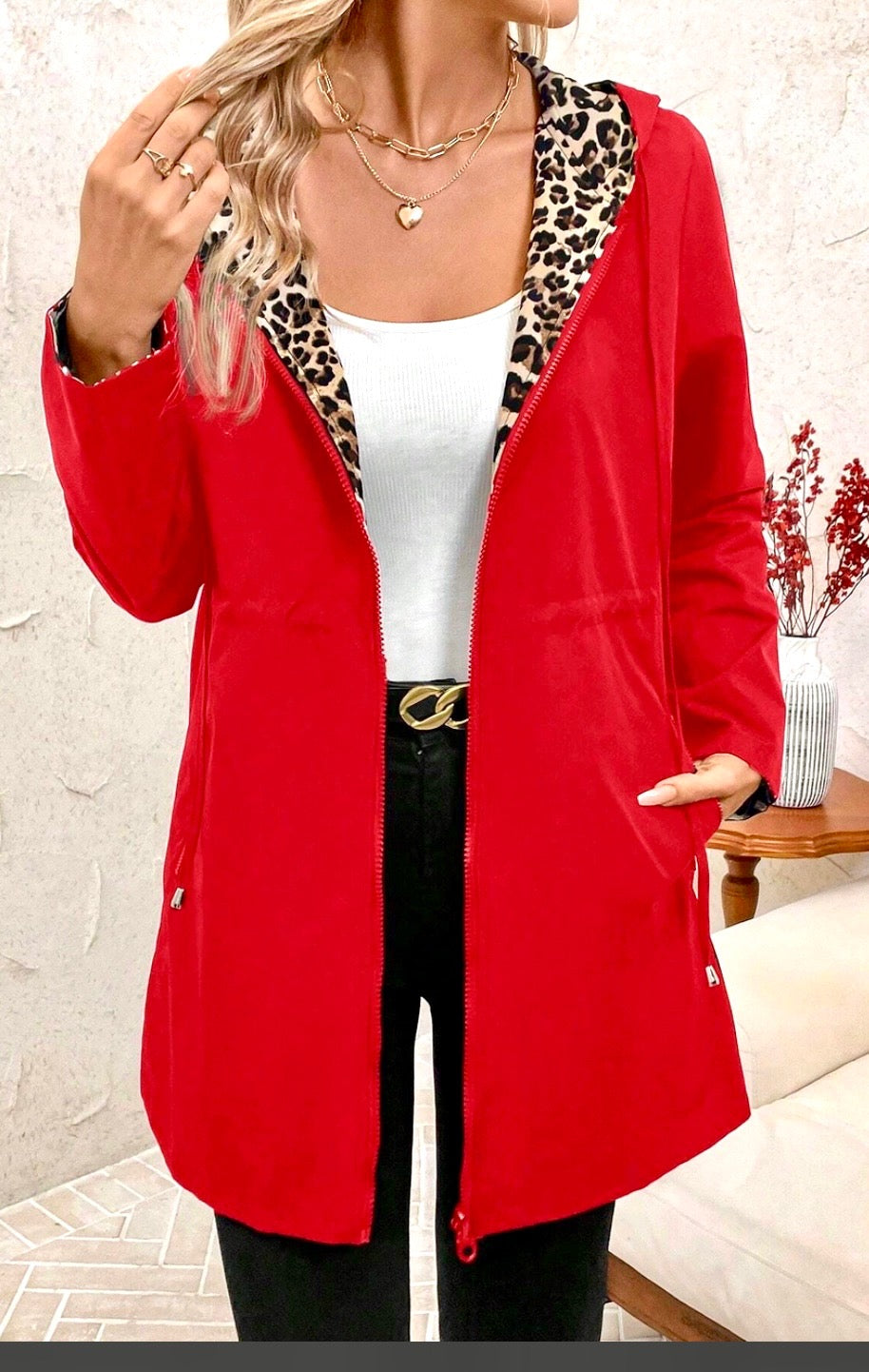 Missy Fall Reversible Hoodie Jacket