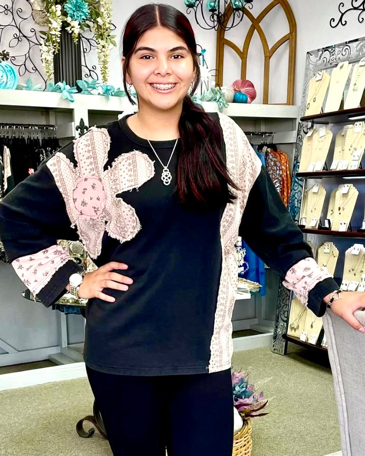 Missy Umgee Patchwork Top