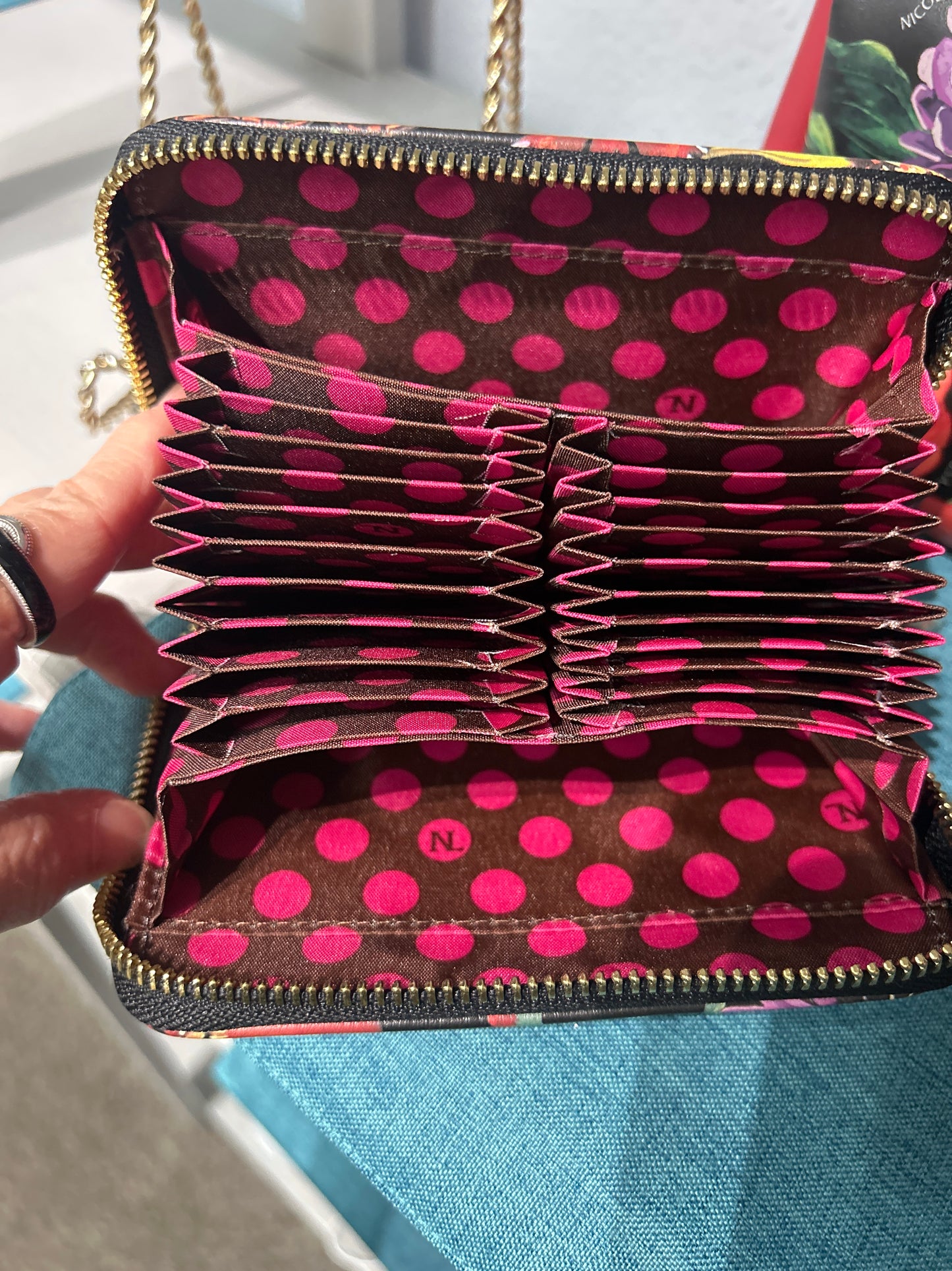 Nicole Lee Accordion Zip Wallet