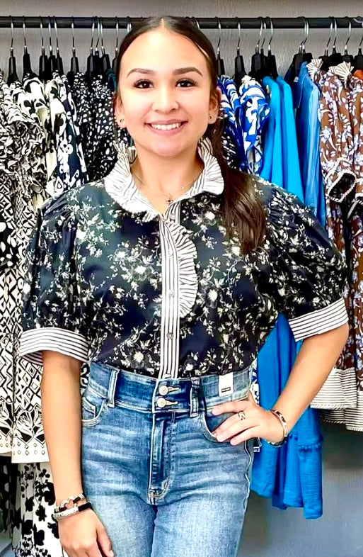 Missy Floral Entro Top