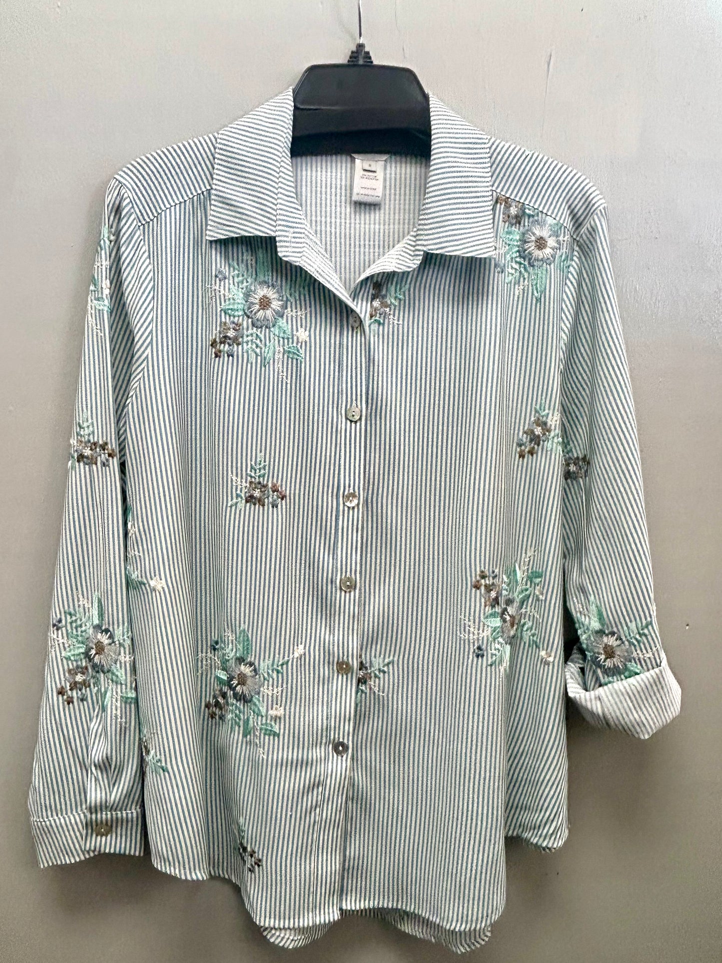 Multiples HI-Lo With Embroidery Top