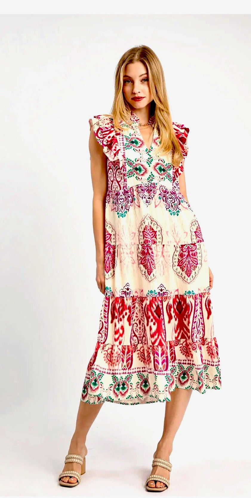 Dress - Umgee Boho Print