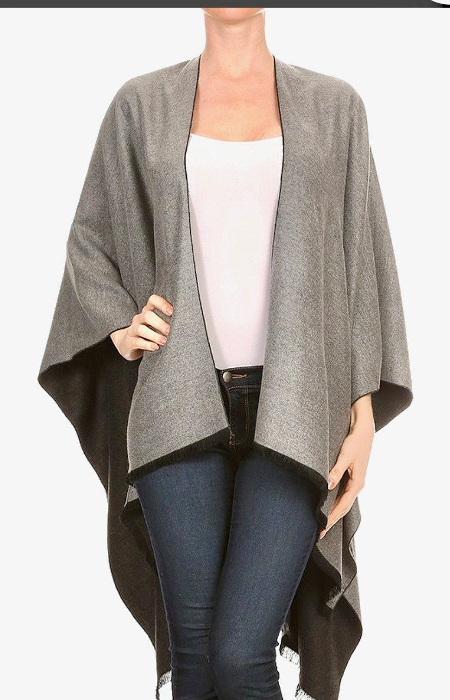 Open Cape Poncho