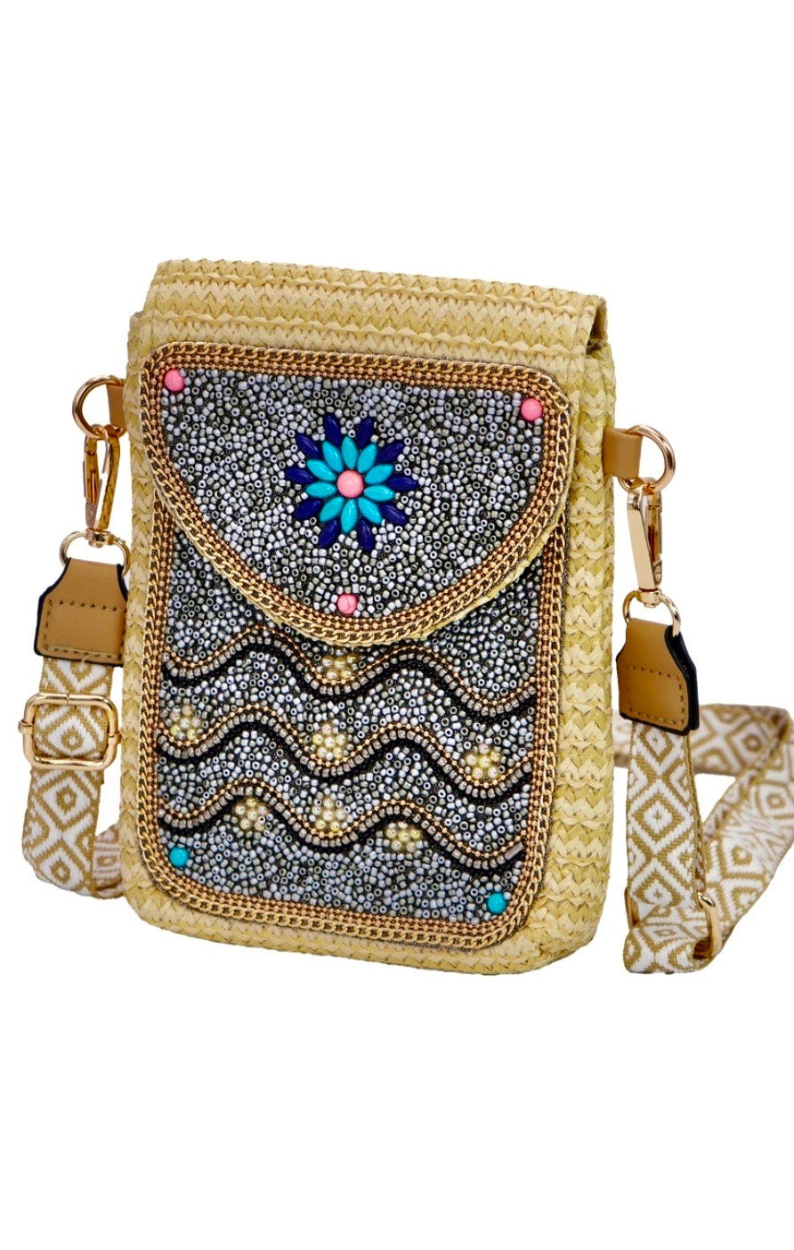 Wavy Daisy Flower Crossbody Bag (Copy)