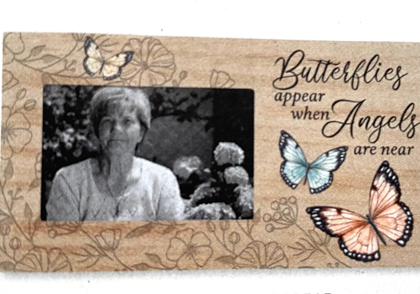 Butterflies Appear Wooden Frame
