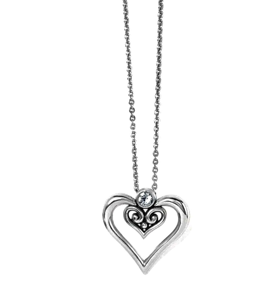 Brighton Alcazar Duet Heart Necklace