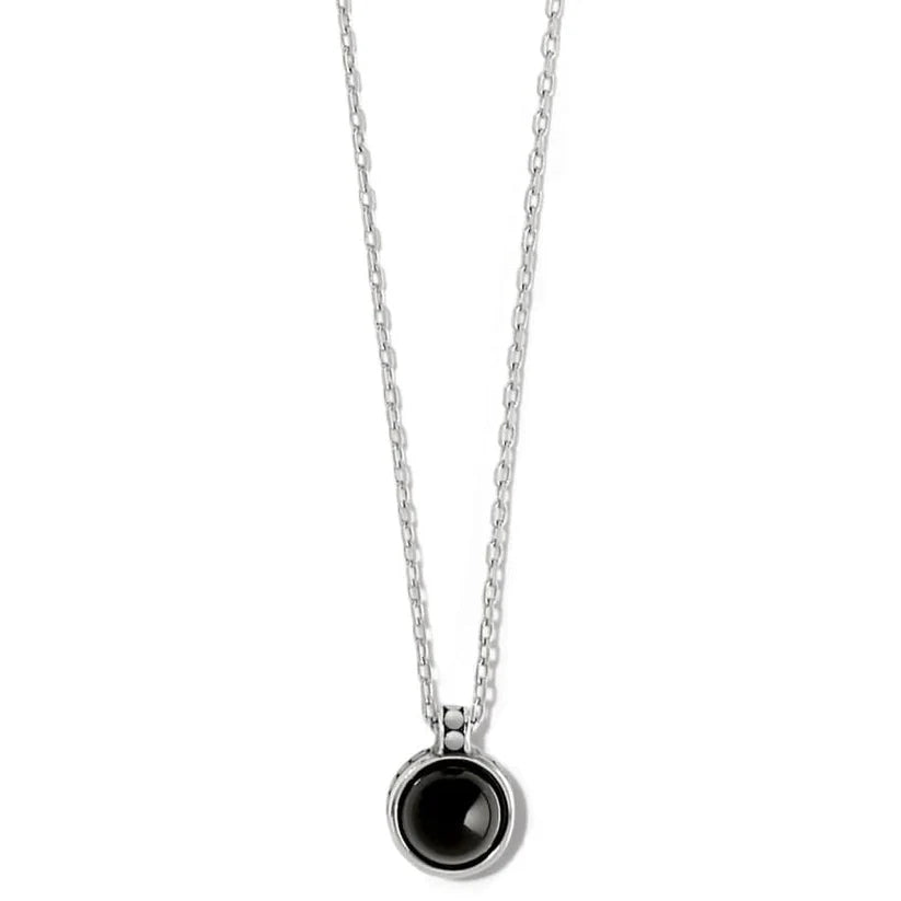 Brighton Pebble Dot Onyx Cab Short Necklace