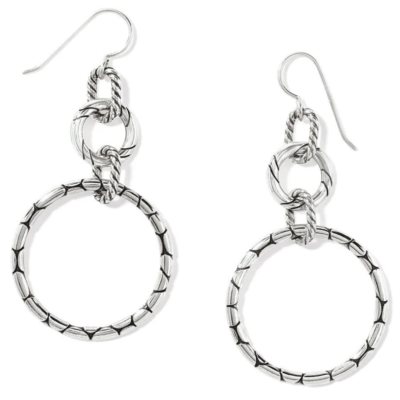 Brighton Pebble Rings French Wire Earrings