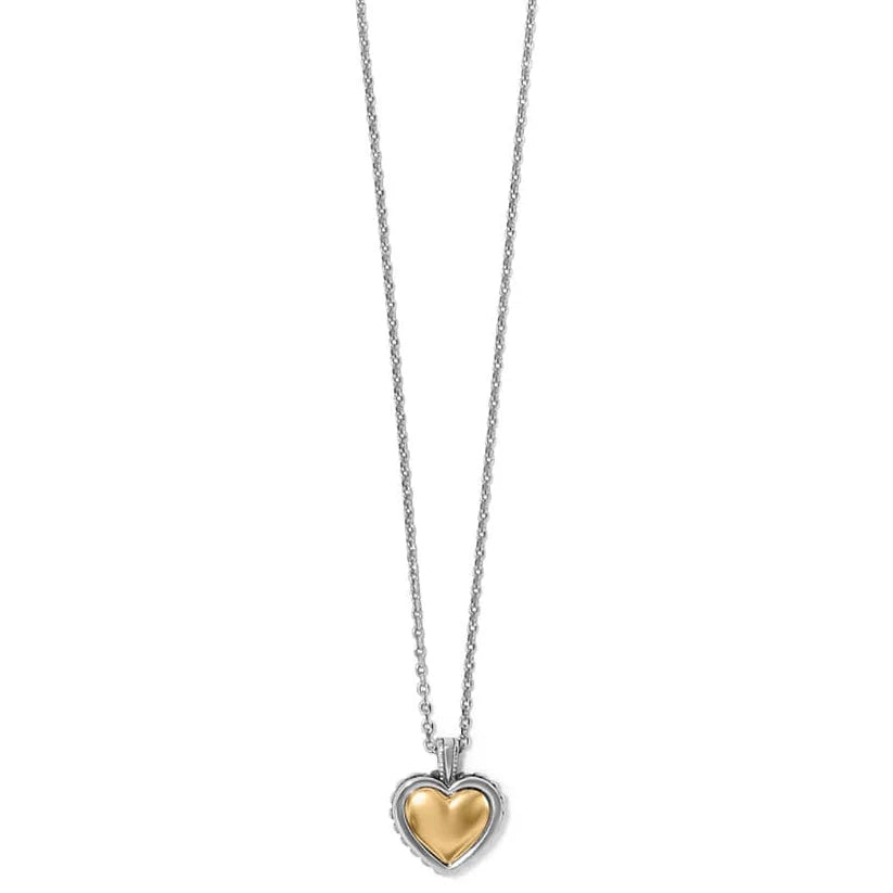 Brighton Pretty Tough Bold Two Tone Heart Petite Necklace Regular price