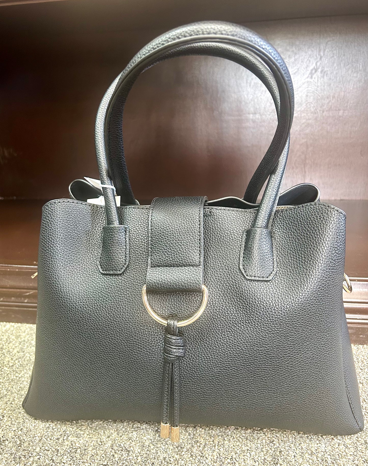 Black Zipper Purse