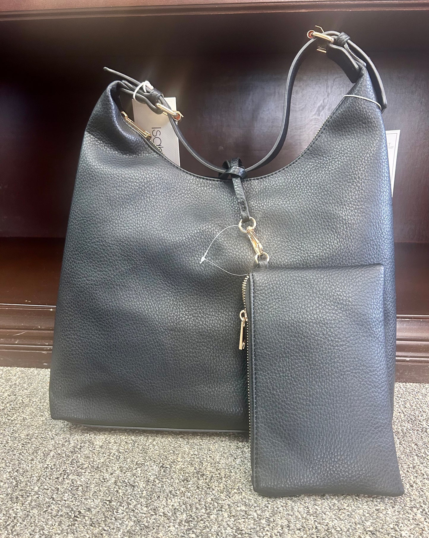 Black Purse w/Matching Small Essential Bag