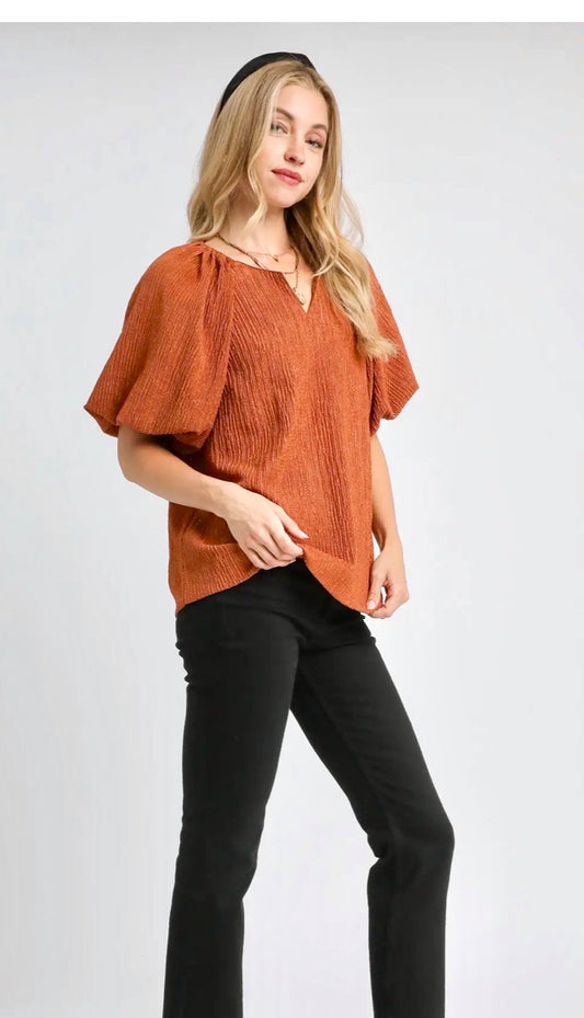 Missy Tops - Umgee Cashual-Chic Blouse