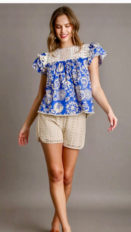 Missy Top - Umgee Paisley Top