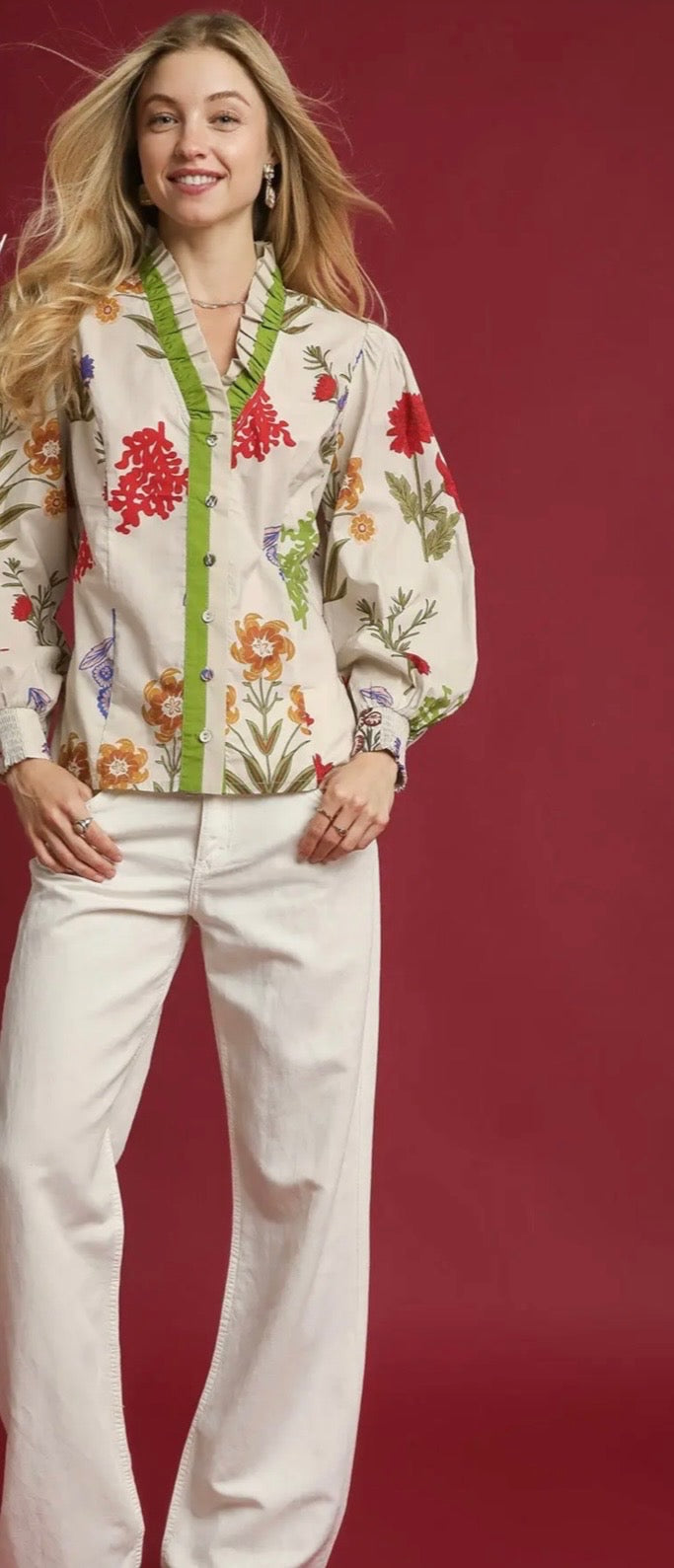 Missy Top - Umgee Floral Print Blouse
