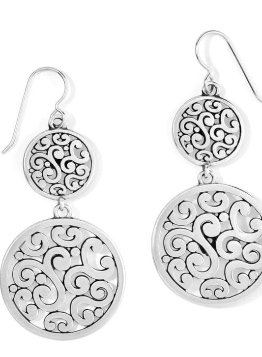 Brighton-Contempo Medallion Duo French Wire Earrings
