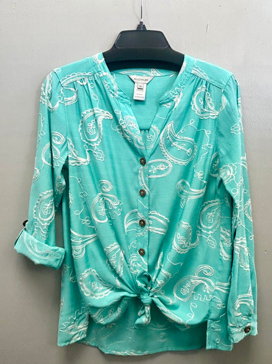 Multiples Seafoam Top