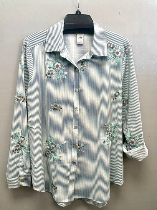 Multiples HI-Lo With Embroidery Top