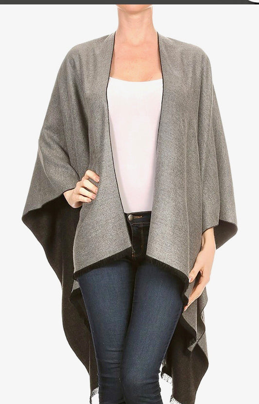 Open Cape Poncho