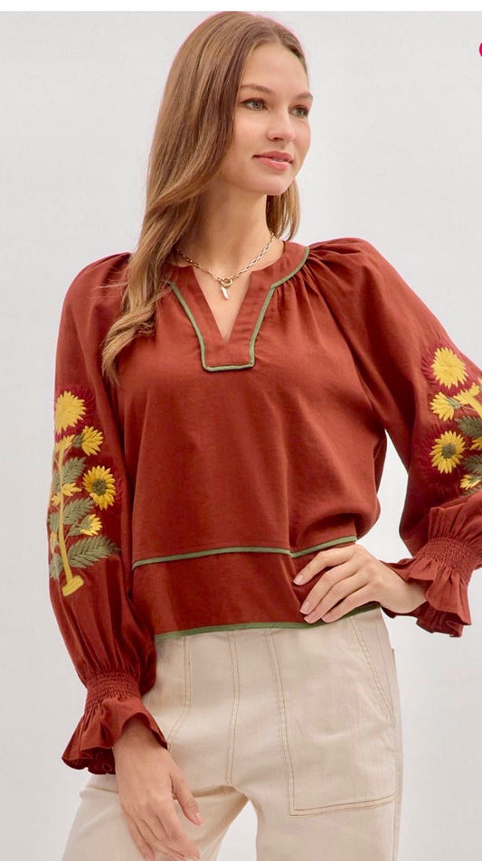 Missy Entro Sunflower Top