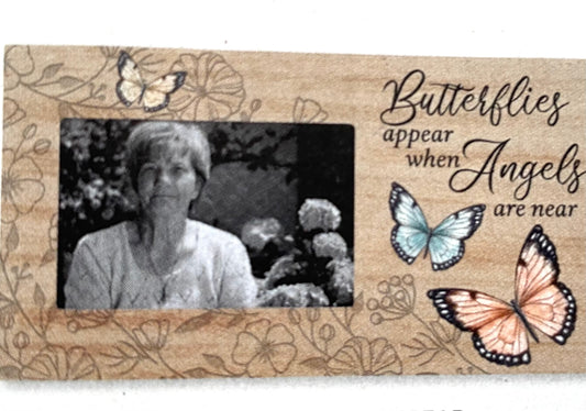 Butterflies Appear Wooden Frame