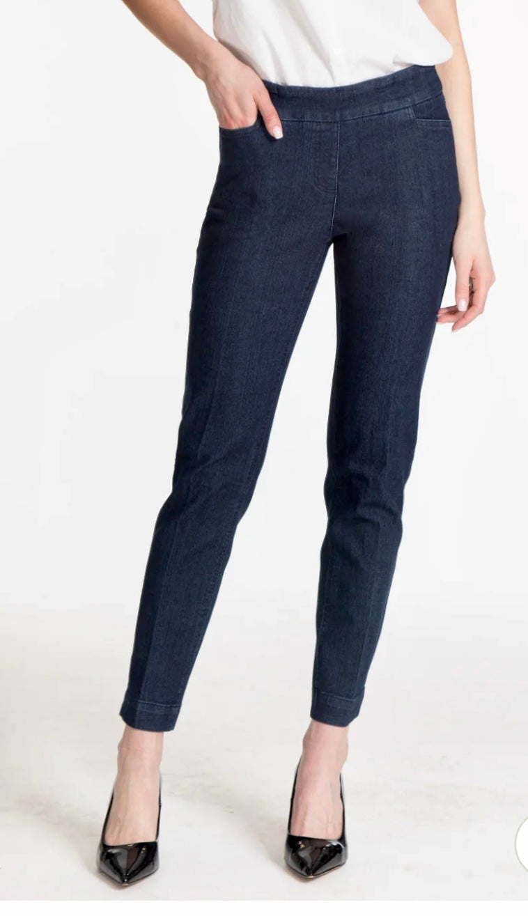 Slim-Station Ankle Pant w/ Tummy Control