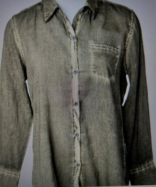 Keren Hart Lightweight Olive Shirt