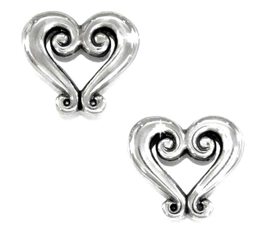 Genoa Heart Mini Post Earrings