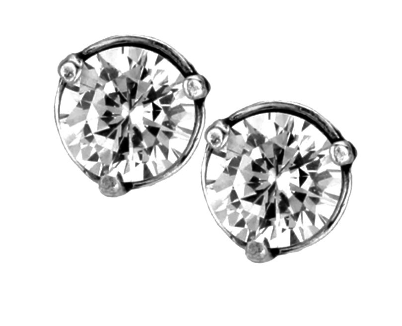 Brilliance 7MM Post Earrings