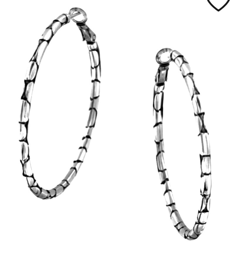 Pebble Large Hoop Earrings