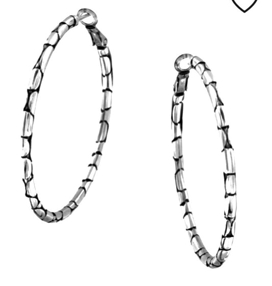 Pebble Large Hoop Earrings