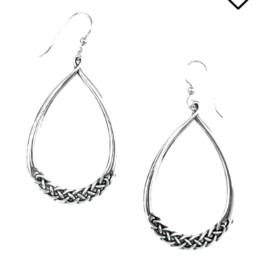 Interlok Braid Drop French Wire Earrings