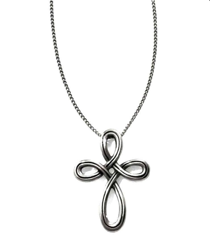 Interlok Petite Cross Necklace