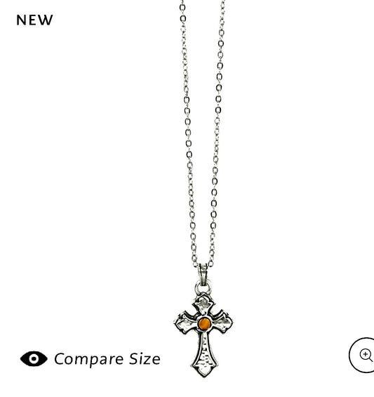 Majestic Regal Cross Reversible Necklace