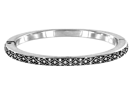 Diamond Hinged Bangle