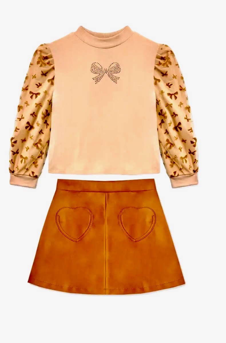 Bonnie Bianca Girls Skirt Set