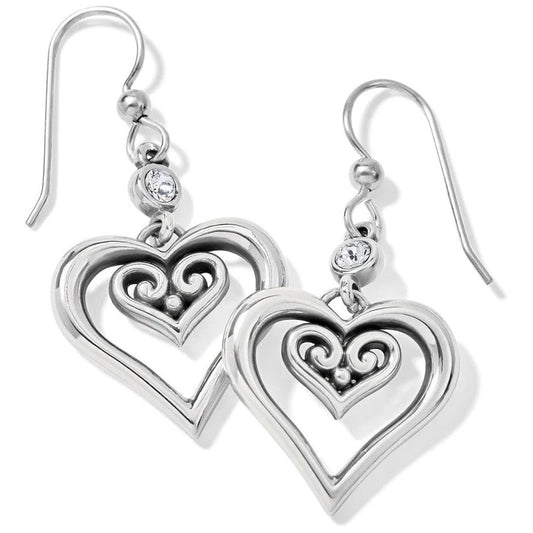 Brighton Alcazar Duet Heart French Wire Earring