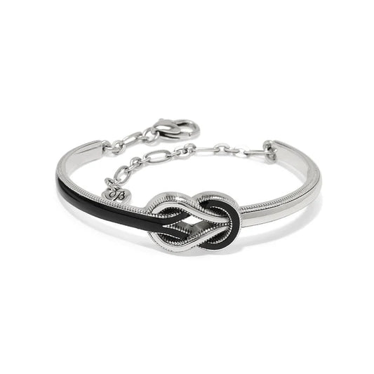 Brighton Interlok Harmony Black Bar Bracelet