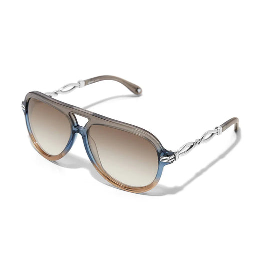 Brighton Interlok Twist Aviator Sunglasses