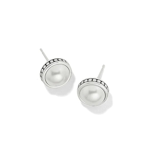 Brighton Pebble Dot Pearl Post Earrings