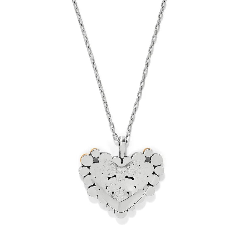 Brighton Pebble Edge Heart Necklace